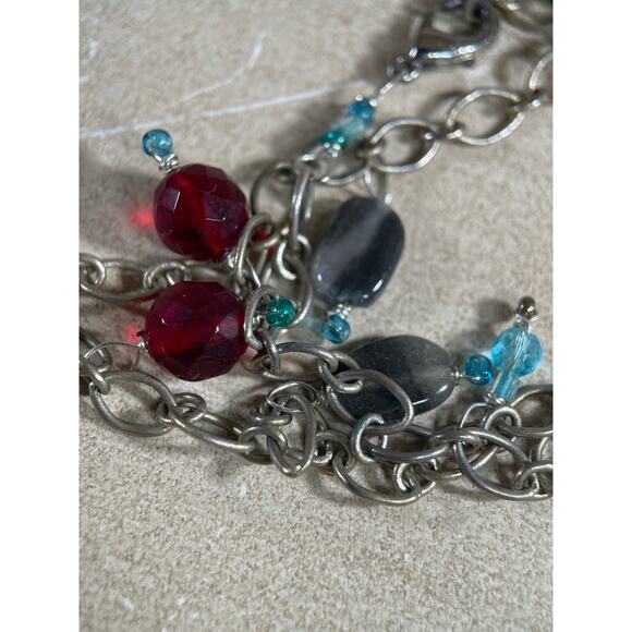 Turquoise 5 Necklaces, 1 pair Earrings Lot, Various Vintages & Styles - Picture 9 of 16